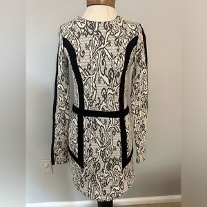 Parker white and black dress